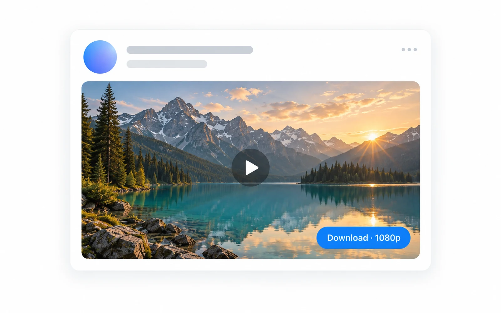 An X post with a video and the extension’s download button